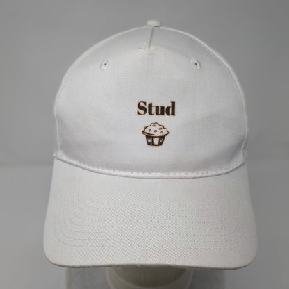 Stud Muffin Strapback Hat White OSFA Adjustable Solid Port & Company