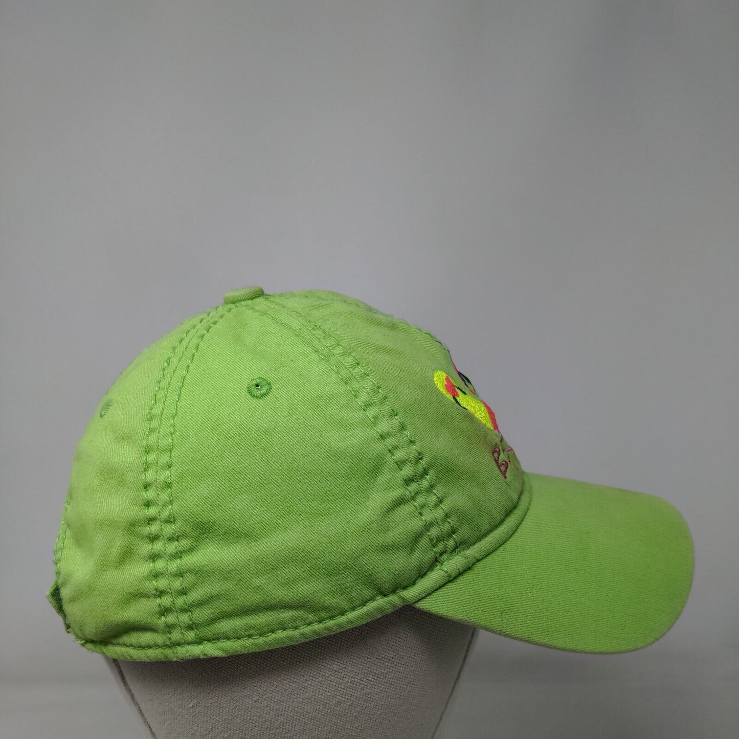 Bermuda Strapback Hat Green One Size Adjustable Embroidered 6 Panel JHats