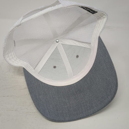 Richardson Trucker Hat Gray One Size Coots Bar Grill Edisto Beach Leather Patch