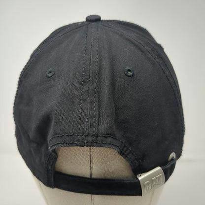 Caterpillar CAT Baseball Cap Black One Size Adjustable Cotton Slideback Hat Logo