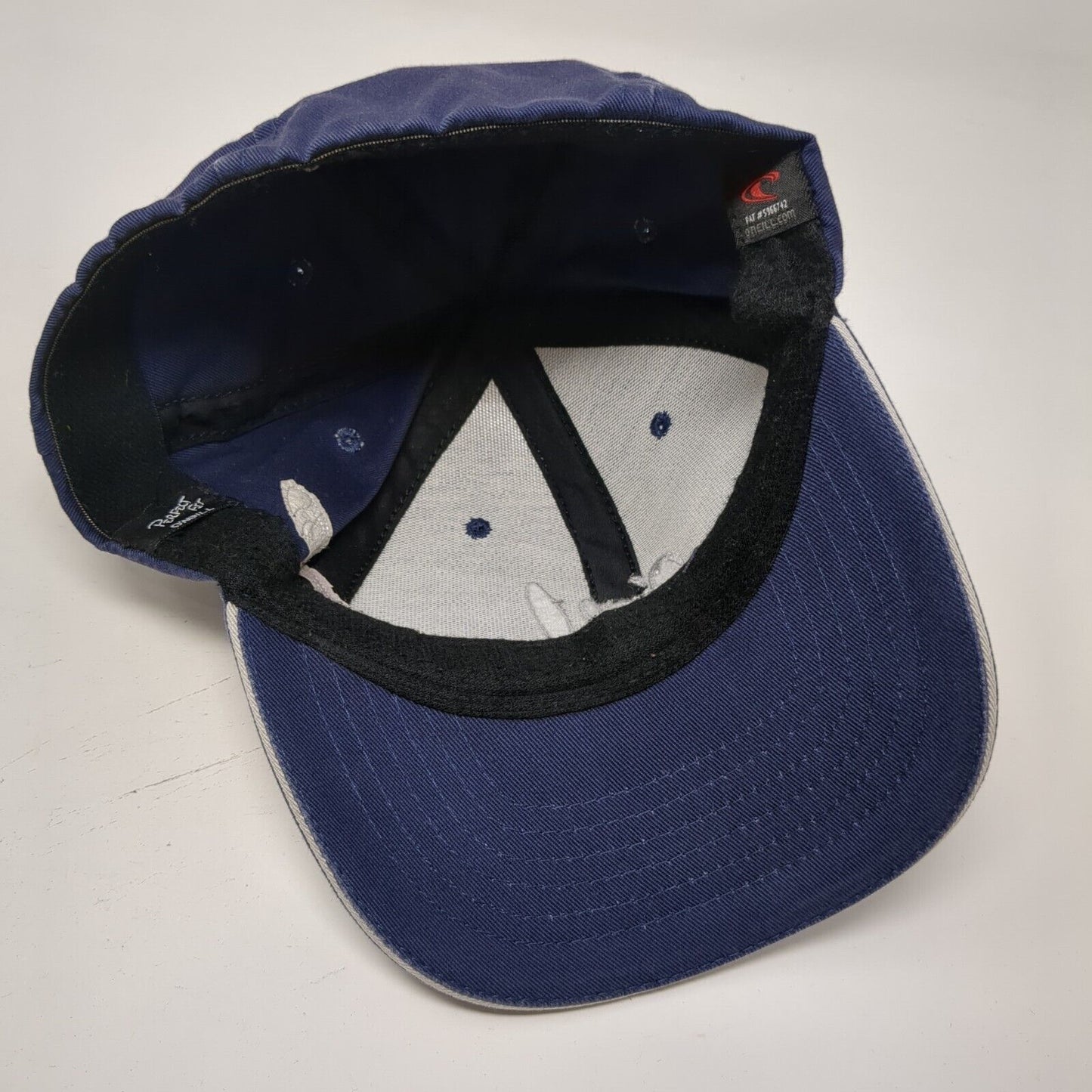O'Neill Fitted Hat Blue OSFA Perfect Fit Embroidered Vented Holes 6 Panel