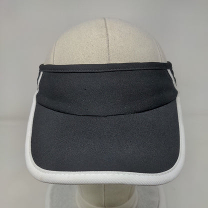 Athletic Works Strapback Sun Visor Hat Black OSFM Adjustable Lightweight Blank