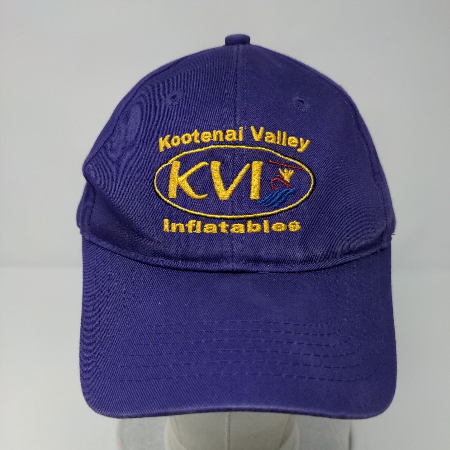 Kootenai Valley Inflatables Strapback Hat Purple Youth Embroidered