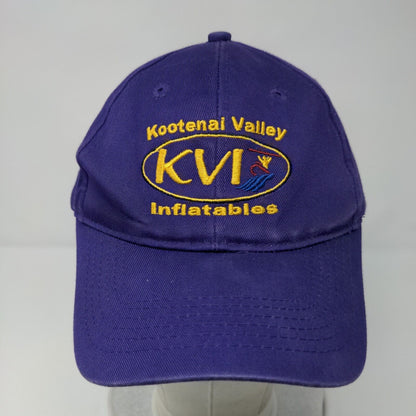 Kootenai Valley Inflatables Strapback Hat Purple Youth Embroidered