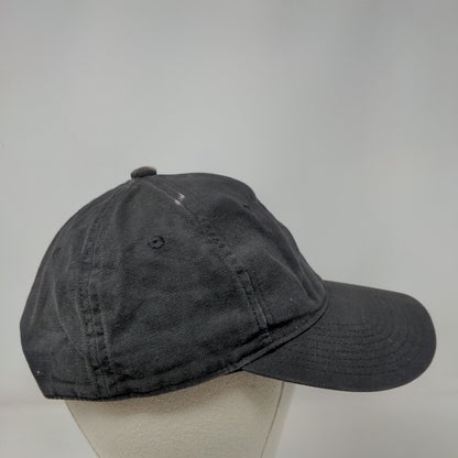 Genuine Dickies Snapback Hat Black One Size Adjustable Solid 6 Panel