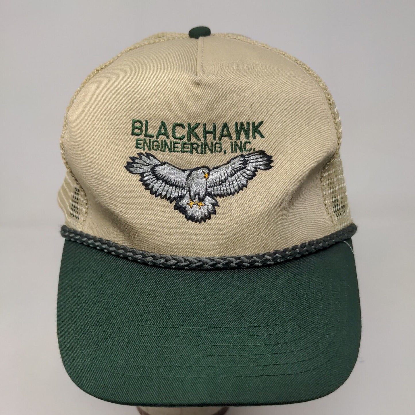 Otto Men's Snapback Mesh Back Hat Tan Green OSFM Blackhawk Engineering