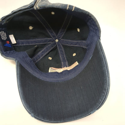 Mountain River Outfitters Strapback Hat Blue One Size Adjustable Distressed