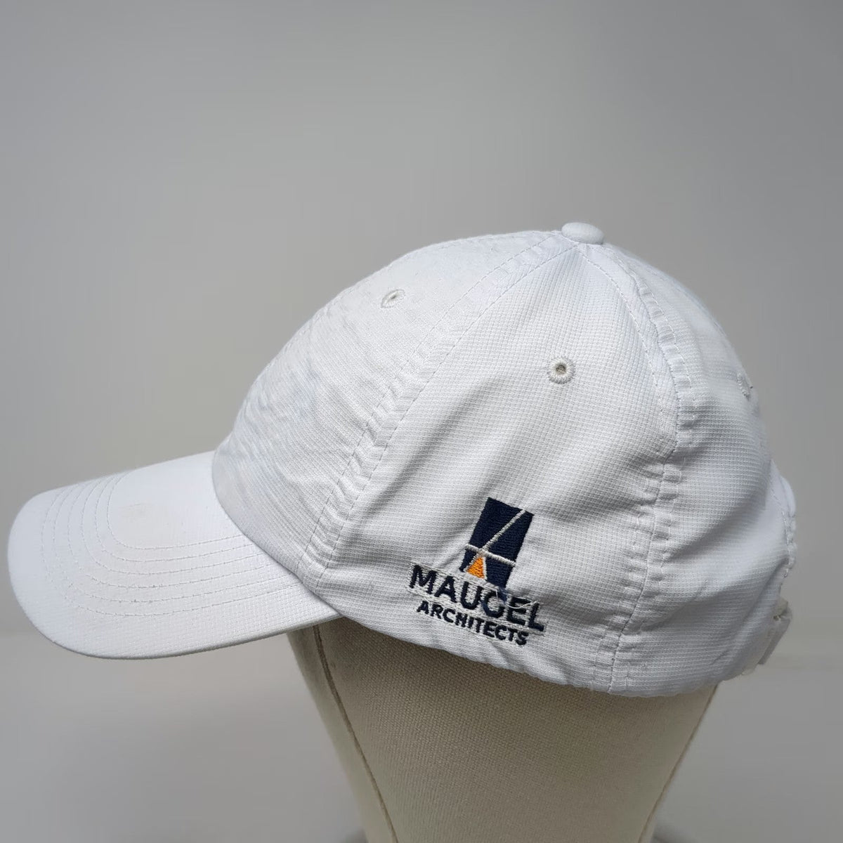 Antigua Baseball Cap White One Size Maugel Architects Performance Strapback Hat