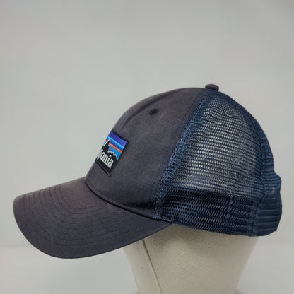 Patagonia Snapback Mesh Back Trucker Hat Blue OSFA Embroidered