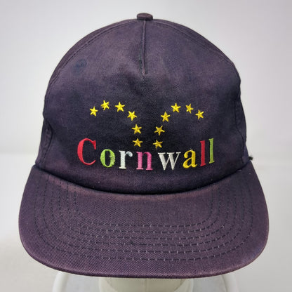 Blue 5 Panel Hat Cornwall Stars Embroidery Snapback One Size Green Under Brim