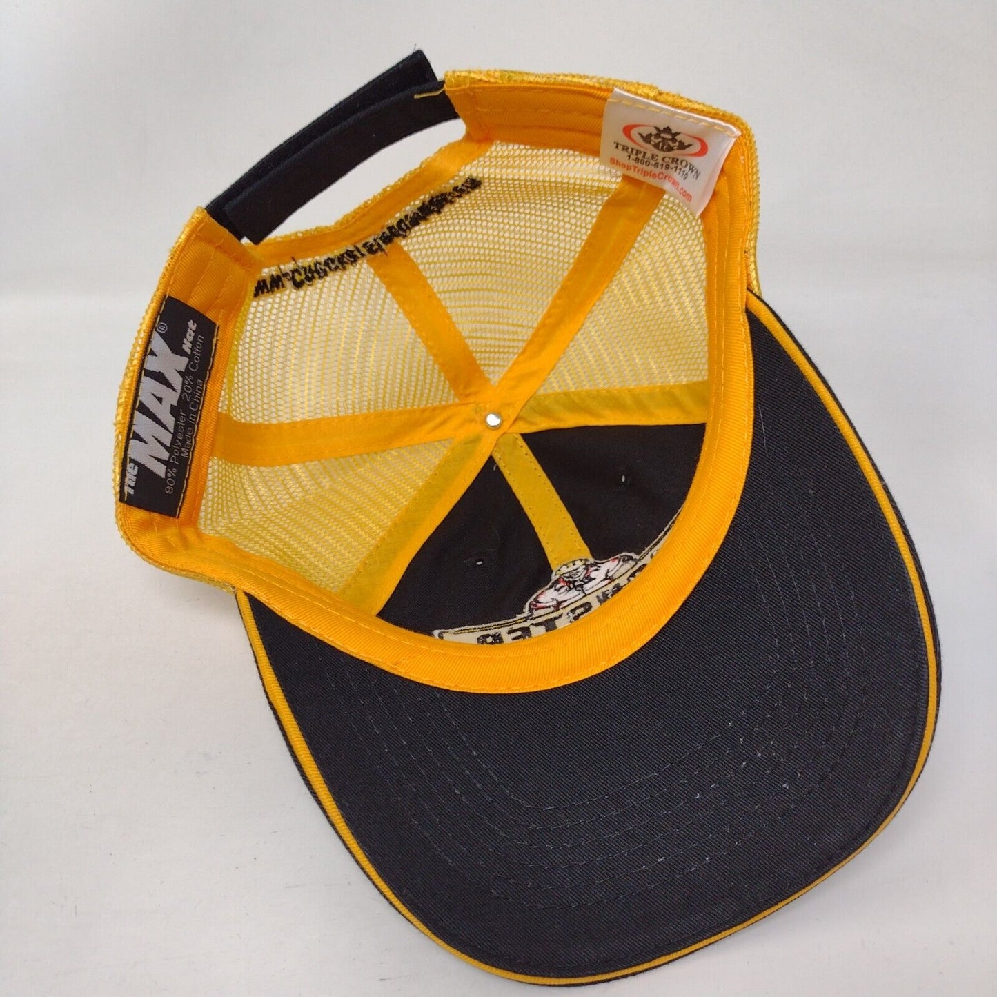 Monster Wheel Chocks Strapback Trucker Hat Multicolor OSFA Mesh Back The Max Hat
