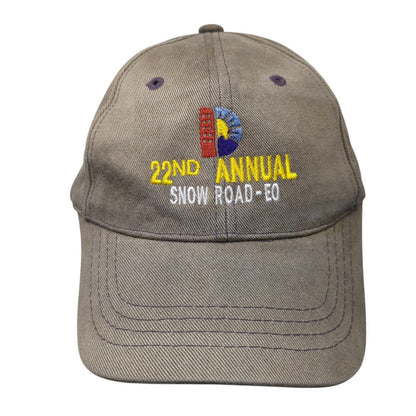22nd Annual Snow Road-EO Strapback Hat Brown One Size Magic Headwear