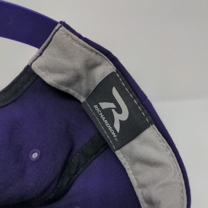 WV Snapback Hat Purple M/L Solid Adjustable Embroidered Richardson