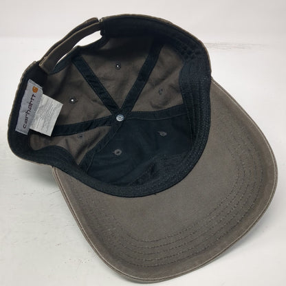Carhartt Baseball Cap Gray One Size Strapback Cotton Canvas Front Patch Hat