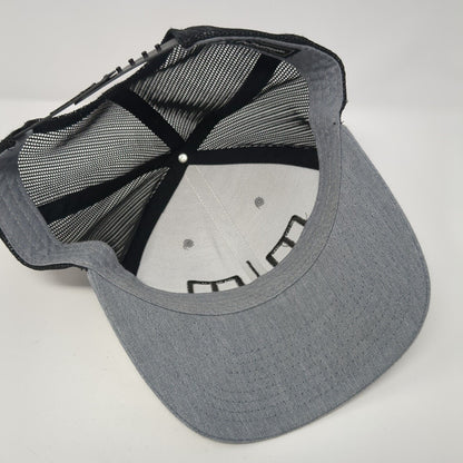Richardson Snapback Mesh Back Trucker Hat Gray One Size Embroidered m|m