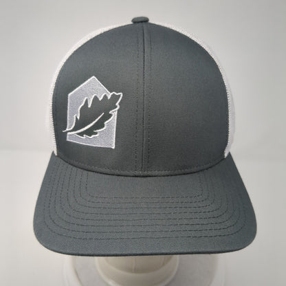 Pacific Headwear Trucker Hat Gray One Size Embroidered Logo Colorblock
