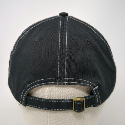 Black Baseball Cap OSFM Adjustable Hat Cor-Avent Incorporated Contrast Stitch