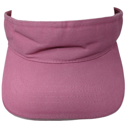 Unbranded Strapback Sun Visor Hat Pink One Size Adjustable Blank
