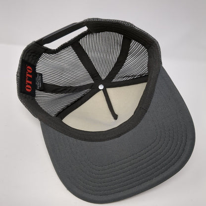 The Yardarm Snapback Trucker Hat Gray One Size Adjustable Mesh Back 6 Panel Otto