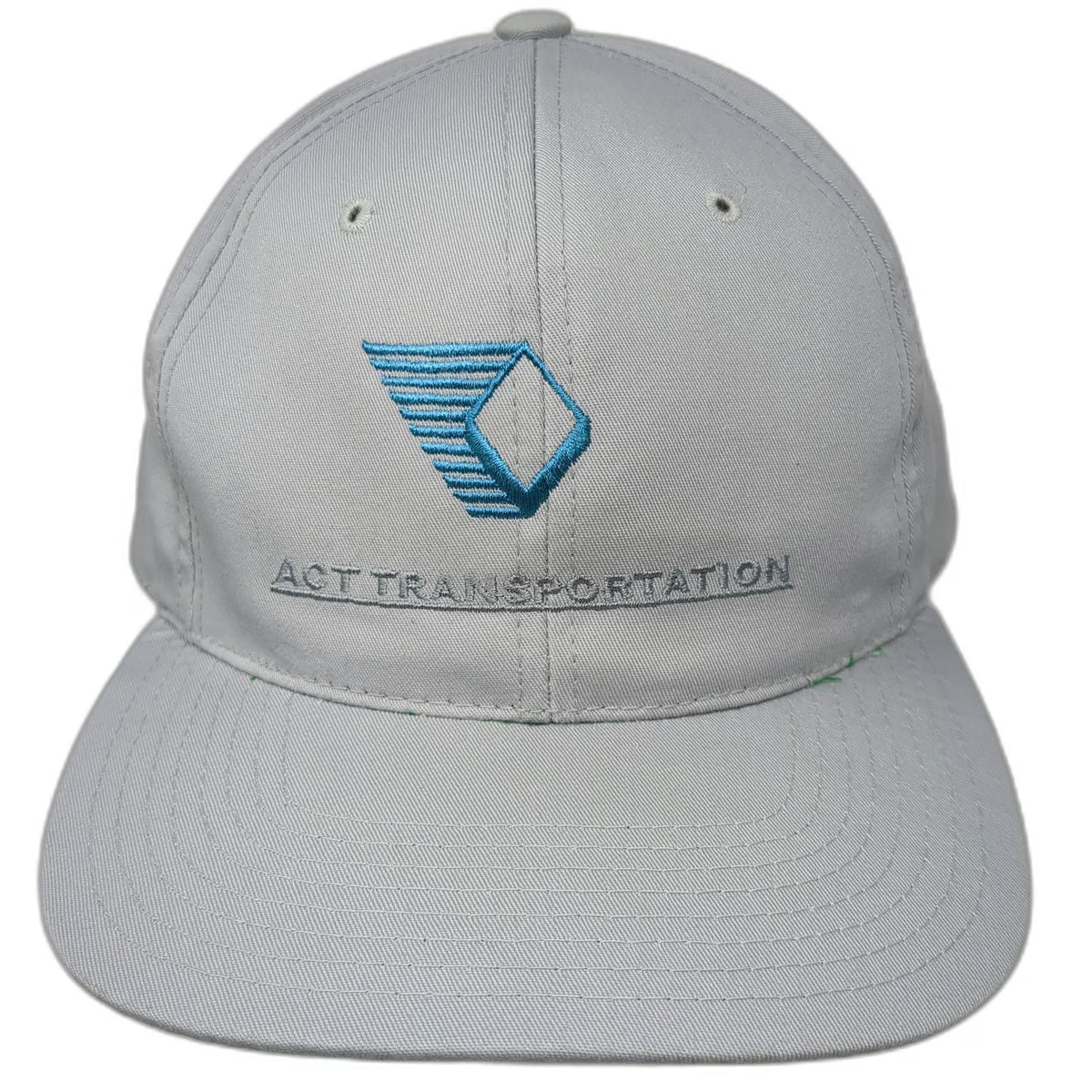 Headmaster Snapback Gray One Size Hat ACT Transportation Flat Brim Green Under