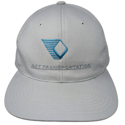 Headmaster Snapback Gray One Size Hat ACT Transportation Flat Brim Green Under