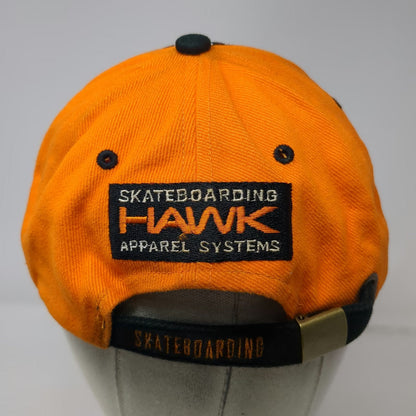 Hawk Baseball Cap Orange One Size Skateboarding Apparel Systems Logo Bird Hat