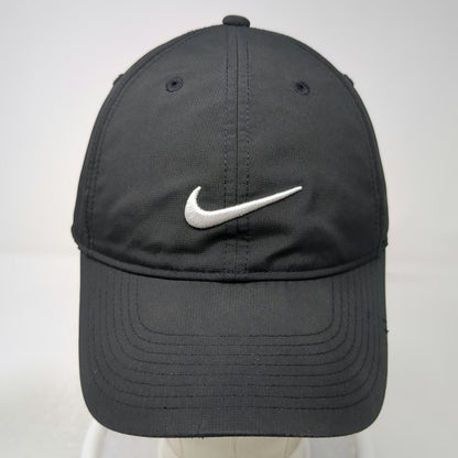 Nike Baseball Cap Black One Size Swoosh Logo Performance Adjustable Athletic Hat