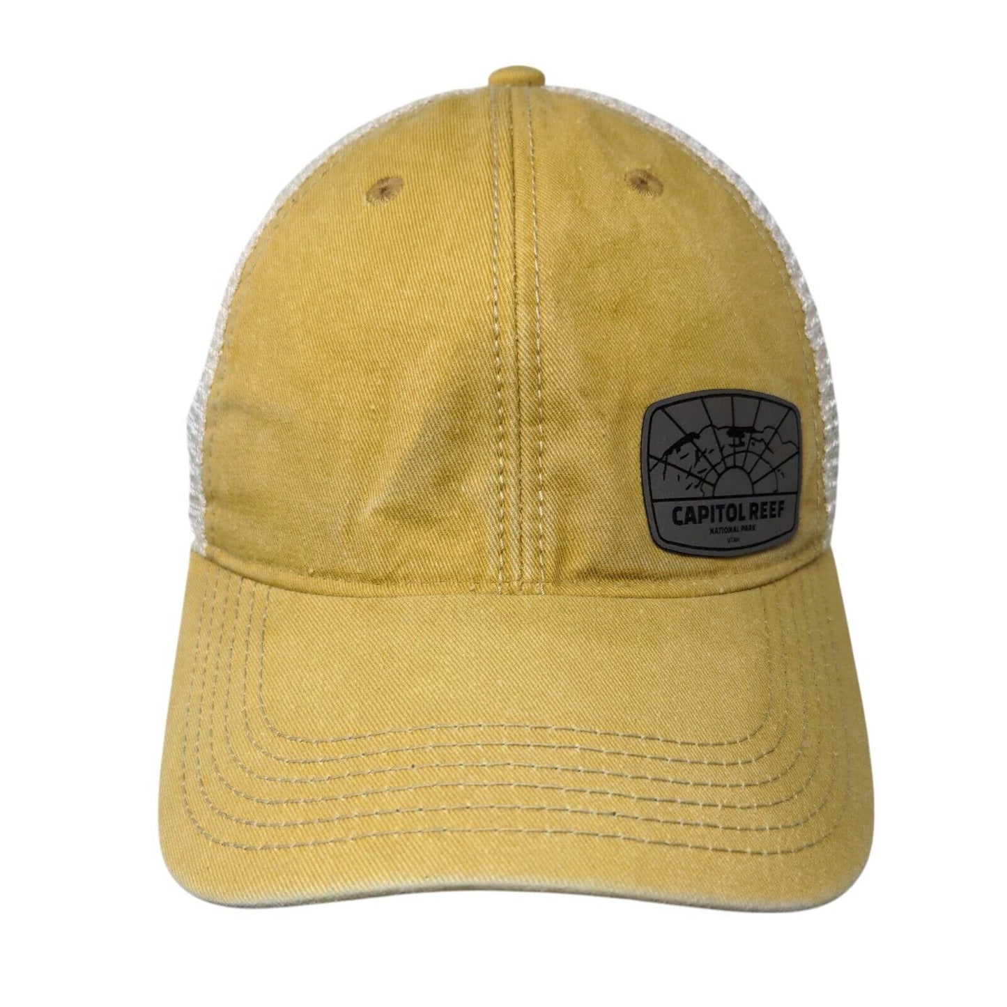 Capitol Reef National Park Utah Snapback Trucker Hat Tan OS Mesh Back Legacy