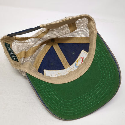 Legacy Trucker Hat Blue One Size TapClicks Patch Mesh Snapback Contrast Stitch