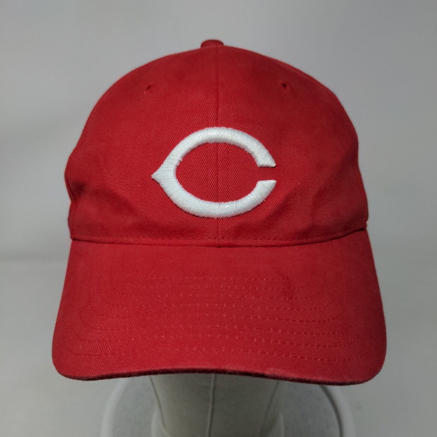 Cincinnati Reds Strapback Hat Red OSFA Embroidered Fox Sports Net Logo MLB