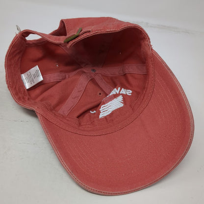Life is Good Baseball Cap Pink One Size Savannah Georgia USA Flag Slideback Hat
