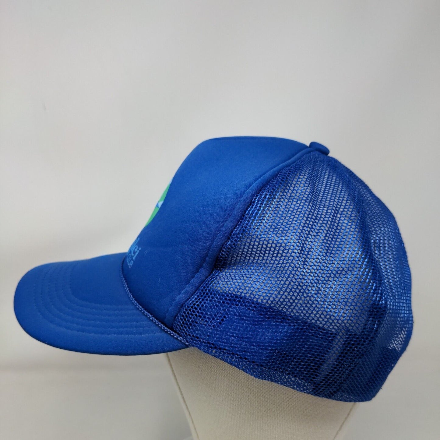 Makalei Hawaii Country Club Snapback Trucker Hat Blue OSFA Mesh Back Rope