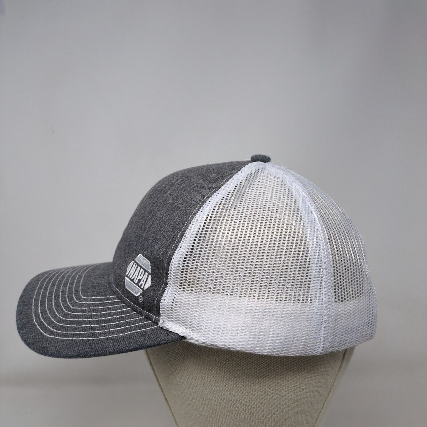 NAPA Snapback Mesh Back Trucker Hat Gray One Size Colorblock 6 Panel