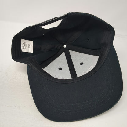 Luc Belaire Snapback Hat Black One Size Flat Brim France Embroidered Logo Wine