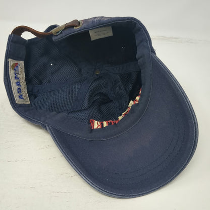 Adams Baseball Cap Blue One Size Bonaventure Red Embroidery Slideback Hat
