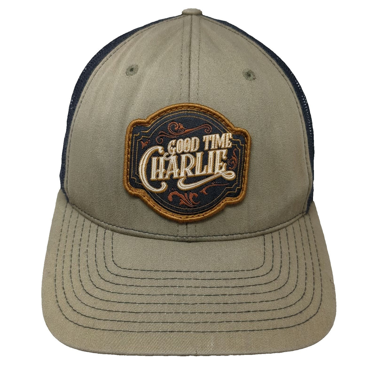 Richardson Trucker Hat Green One Size Good Time Charlie Patch Snapback Mesh