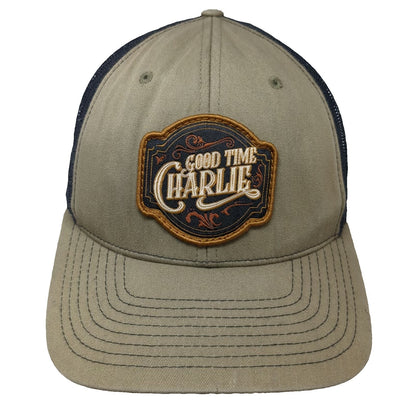 Richardson Trucker Hat Green One Size Good Time Charlie Patch Snapback Mesh