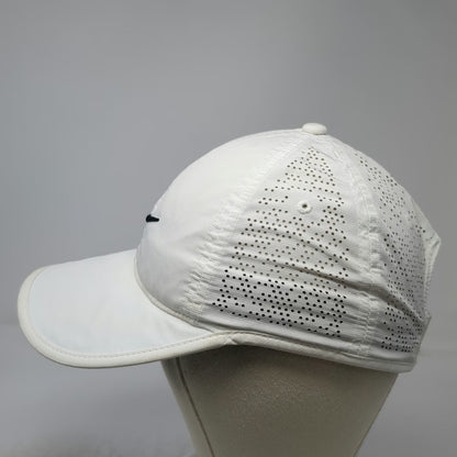 Nike Baseball Cap White One Size Dri-FIT Heritage86 Swoosh Logo Slideback Hat