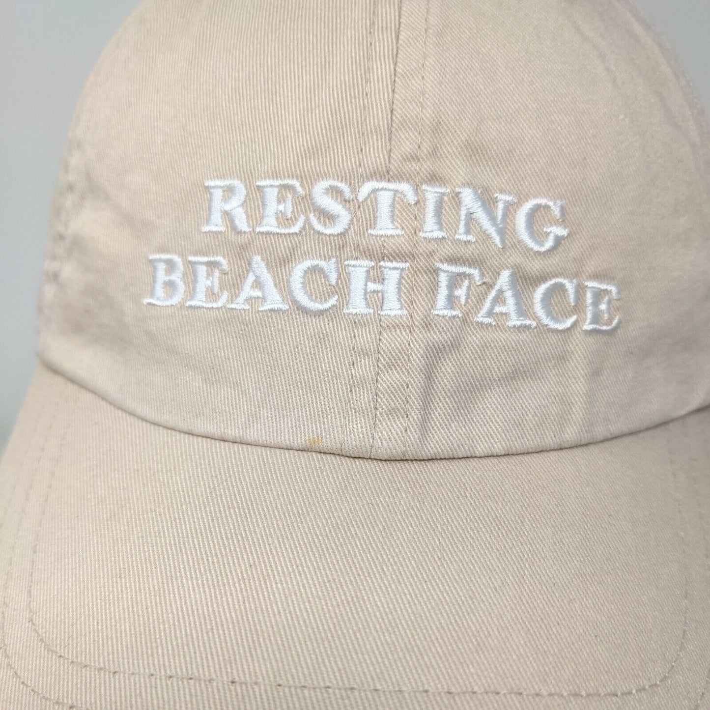 Resting Beach Face Slideback Hat Tan One Size Victoria's Secret PINK