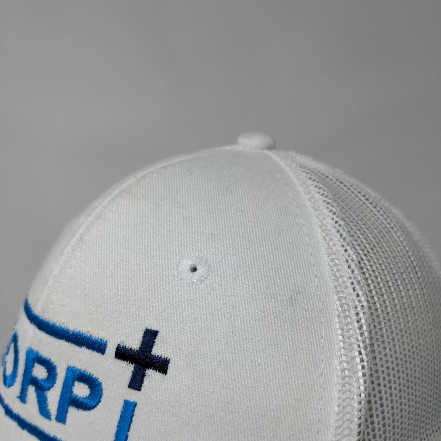 Corp+ Motel Studio 6 Snapback Trucker Hat White One Size Mesh Back
