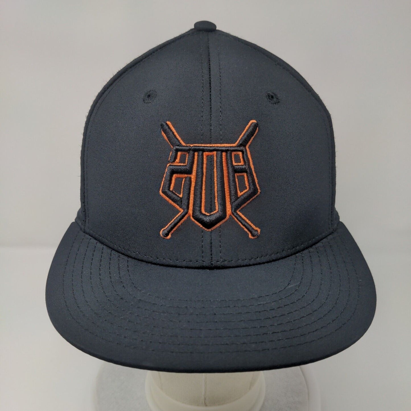 The Game Fitted Hat Black Small Breathable Lightweight Embroidered 6 Panel