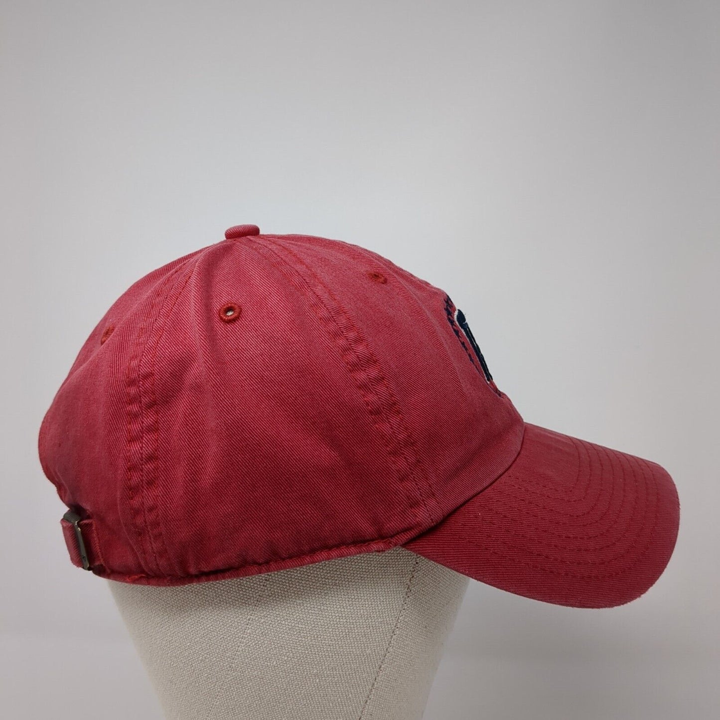 '47 Brand Slideback Hat Red One Size Adjustable Embroidered 6 Panel Cotton
