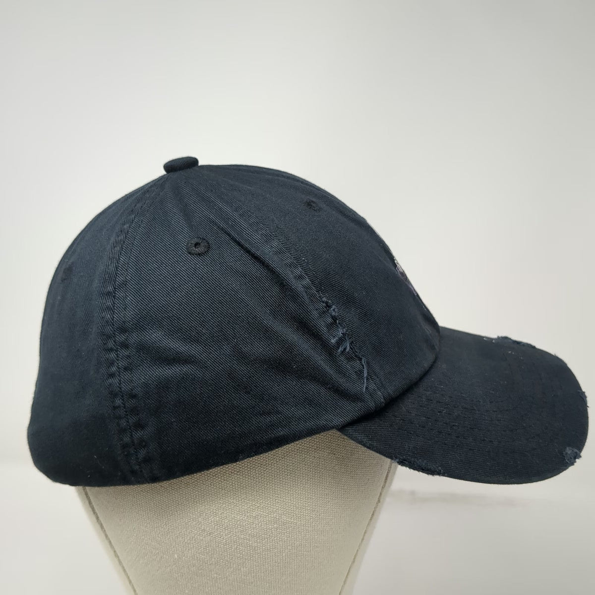 District Baseball Cap Black One Size Gojo Jujutsu Kaisen Distressed Hat Manga