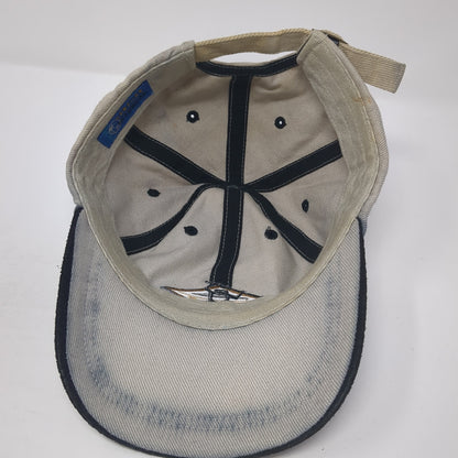 Hawaii Slideback Baseball Cap Beige OS Adjustable Embroidered Hawaiian Headwear
