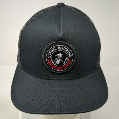 Loser Machine Co Social Distortion Skelly Black One Size Trucker Hat Snapback