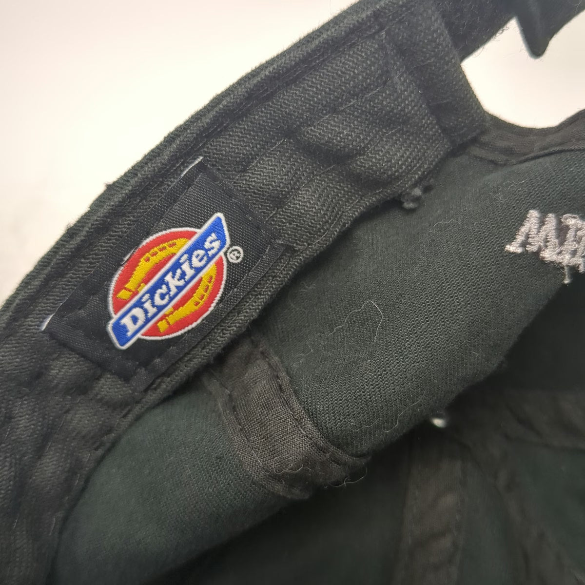 Dickies Baseball Cap Black One Size Strapback Williamson-Dickie Arched Logo Hat