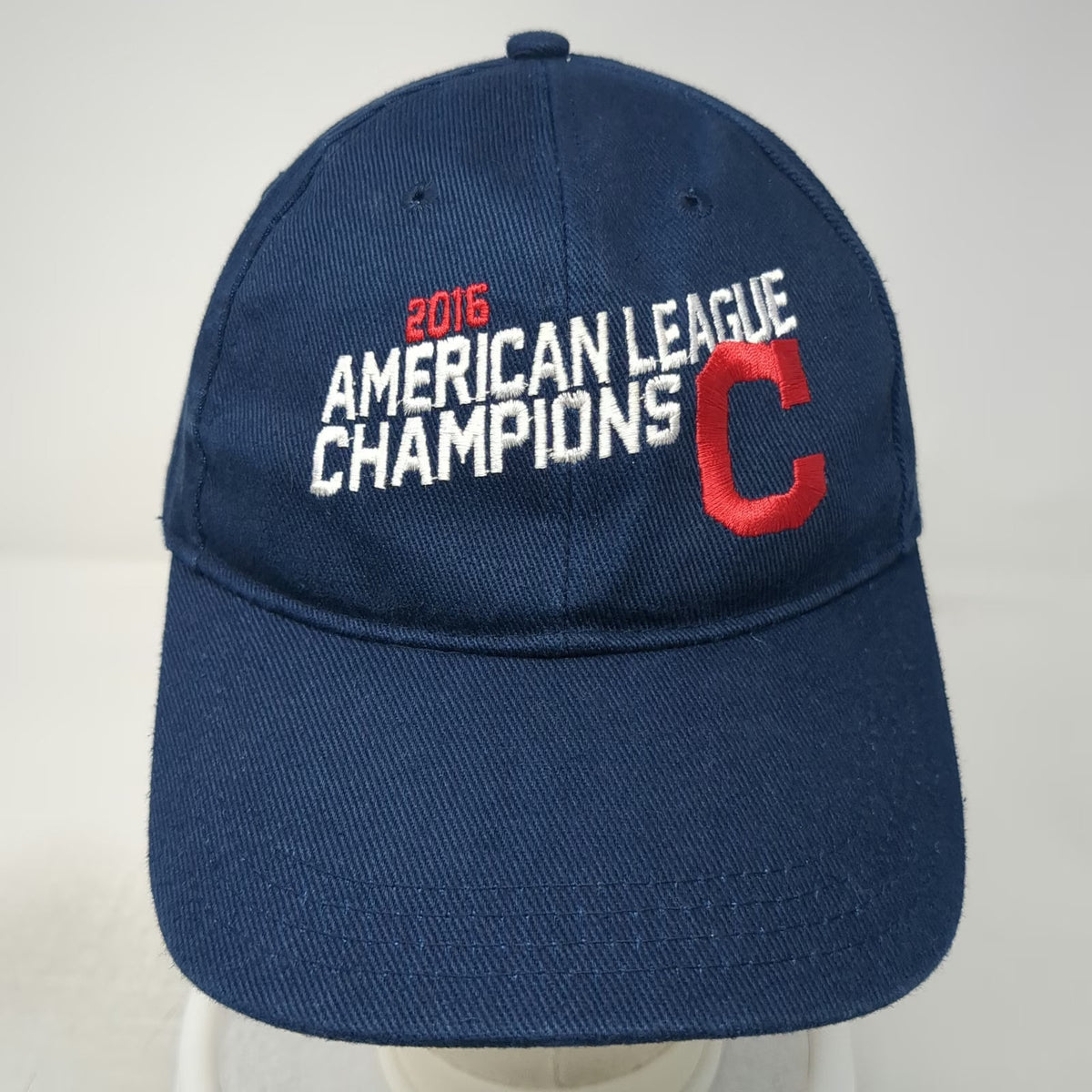 Fan Favorite Cleveland Indians MLB Baseball Cap Blue One Size 2016 AL Champs Hat