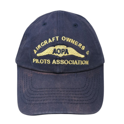 Aircraft Owners & Pilots Association Baseball Cap Blue One Size Adjustable