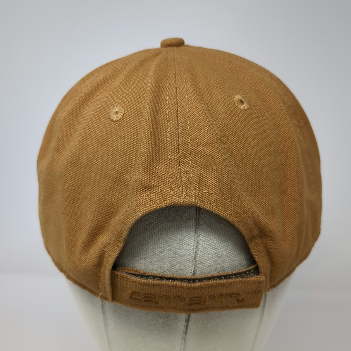 Carhartt Baseball Cap Brown One Size Strapback Canvas Adjustable Workwear Hat