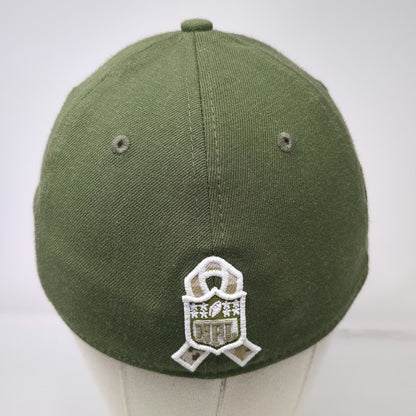 New Era Philadelphia Eagles NFL Hat Green L Salute to Service Flag Patch Stretch